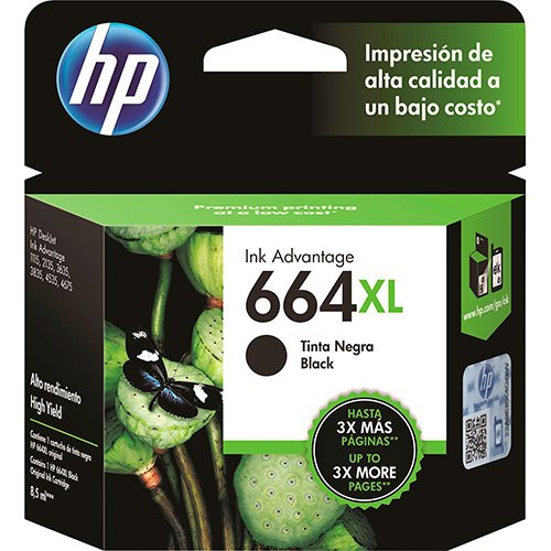 CARTUCHO HP 664XL BK